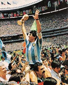 Diego Maradona Campeón Mundial 1986, Estadio Azteca, Mexico 