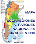 Mapa de ecorregiones y parques Nacionales argentina