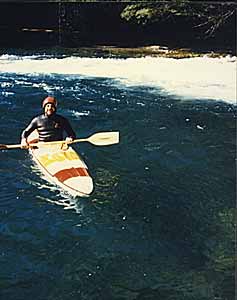 kayak en el río Traful