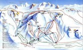 Mapa de pistas de ski de Las Lenas