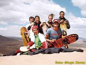 Equipo y amigos en el Huancar